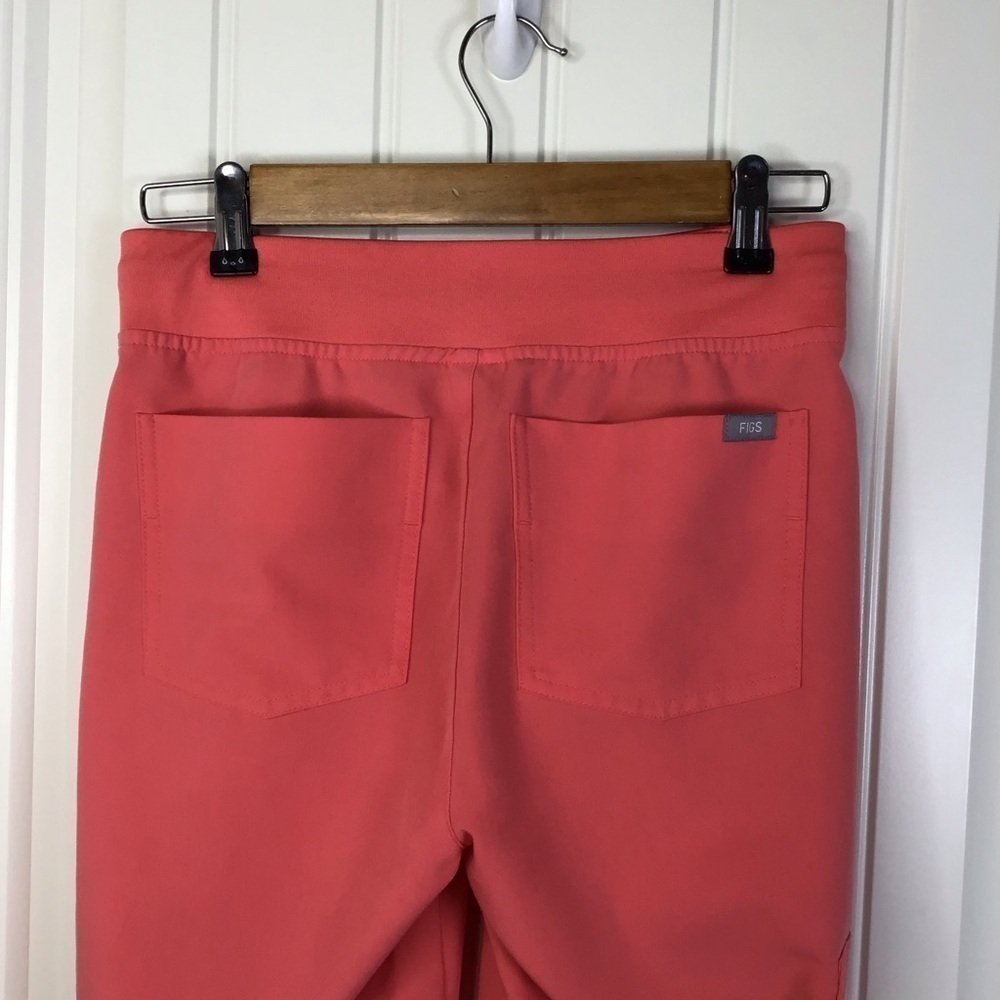 Figs Zamora Jogger Scrub Pants in Hot Coral Size XXS/T. - Picture 6 of 11